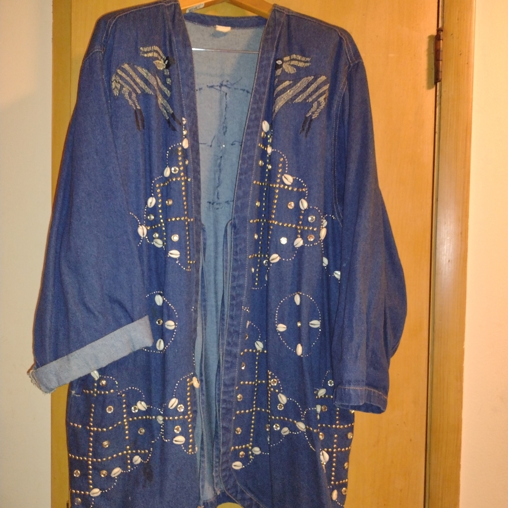 Denim duster vintage cotton.